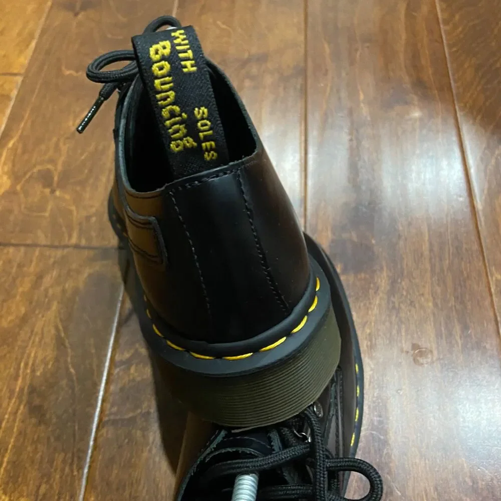 Dr. Martens 1461 Pascal Verso 3-Eye Oxford Derby Black Leather Shoes Men's 7